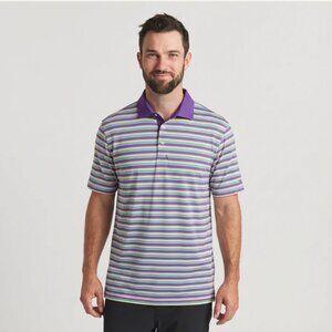 SOUTHERN MARSH TOULOUSE STRIPE PERFORMANCE POLO (XLARGE)